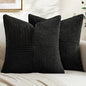 MIULEE Black Decorative Throw Pillow Covers by MIULEE