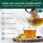 FreshDrinkUS, StrongerLungs 75 Tea Bags - Mullein Leaf, Ginseng, Elderberry, Ginger & Thyme - Supports Lung Cleanse, Congestion Relief & Mucus Detox - Caffeine-Free & All-Natural