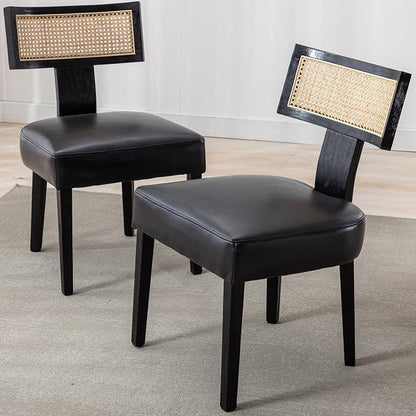 VESCASA Faux Leather Upholstered Dining Chairs - Image 5