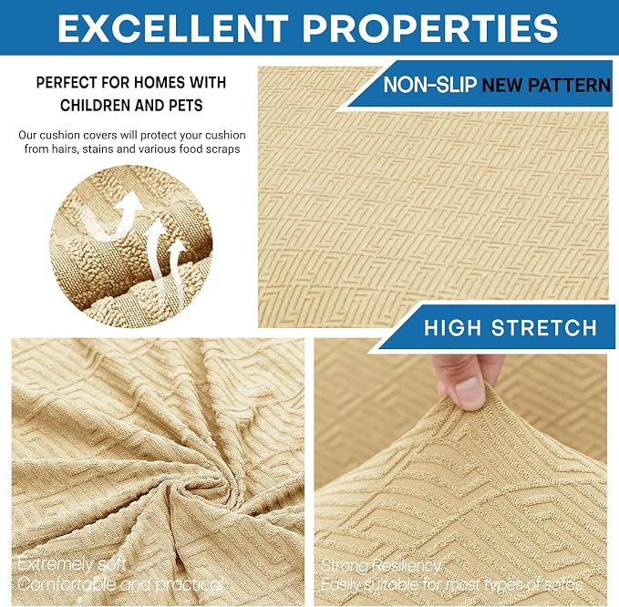 XINEAGE 2026 New 4 Pieces Extra Large Couch Covers - Image 5
