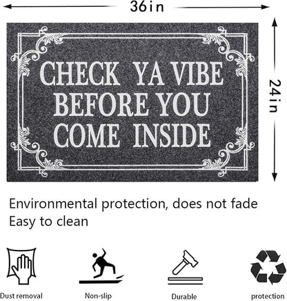 Front Door Door Mat Indoor Outdoor Entrance Doormat Rubber Welcome Door Mat - Image 3