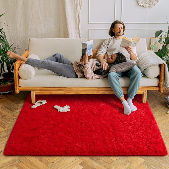 Chicrug Soft Area Rugs for Bedroom Living Room Plush Fluffy Rug 3x5 | Shag - Image 3