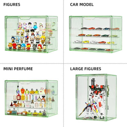 Clear Green Acrylic Figure Display Case - Image 3