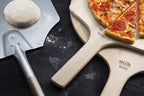New Star Foodservice 50172 Aluminum Pizza Peel, Wooden Handle, 12 x 14 inch Blade, 52 inch overall