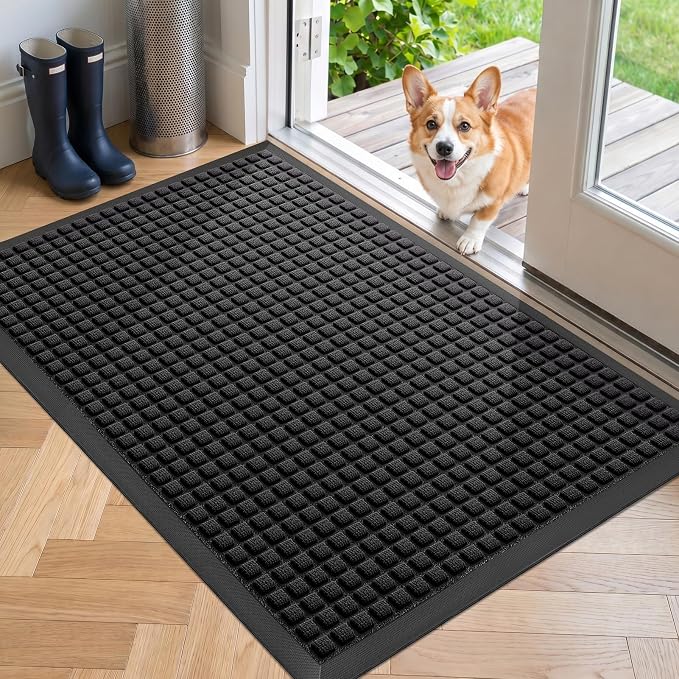 Front Door Mat Outside Entrance, Heavy Duty Waterproof Doormat | 29.5"x17" by WELDUN%E2%80%94IdealChoiceforHome