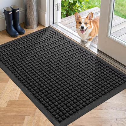 Front Door Mat Outside Entrance, Heavy Duty Waterproof Doormat | 29.5"x17" by WELDUN%E2%80%94IdealChoiceforHome