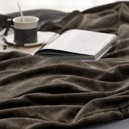 Bedsure GentleSoft Brown Fleece Blankets King Size - Image 4