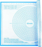 Silicone Pastry Mat 34'' By 26'' Extra Large Baking Mat with Measurements for Dough Rolling, Kneading Board, Kitchen Counter Mats for Dough, Pastry, Fondant, Pie Crust, Cookies, Bread, Pasta, Pizza