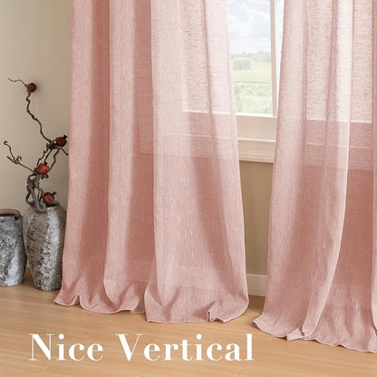 H.VERSAILTEX Linen Curtains Natural Blended Curtain Panels - Image 7