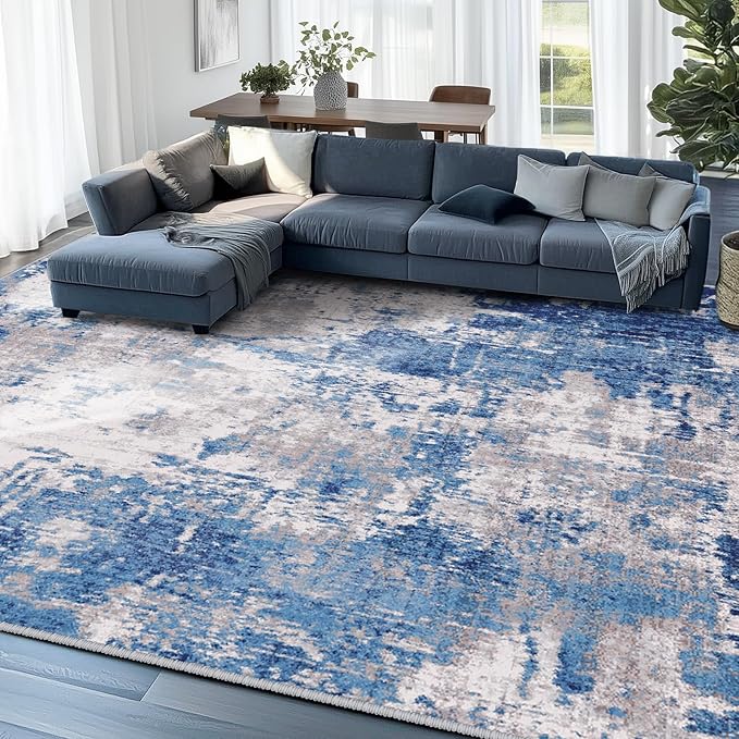 RELEANY Washable 5'x8' Abstract Area Rug - Image 9