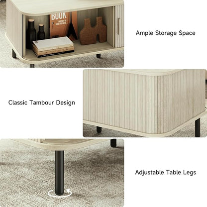 ONBRILL 47.2 Inch Mid Century Modern Coffee Table - Image 6