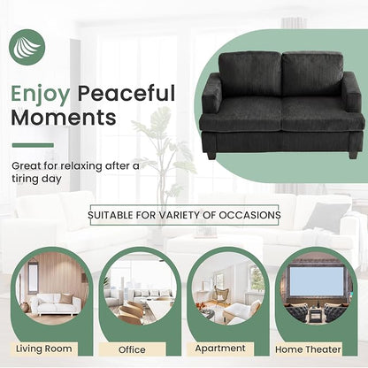YOUDENOVA 2 Piece Set Comfy Sofa Couch, Loveseat Sofa * 2 - Image 7