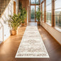 Beige Washable 2'6"x10' Extra Long Runner Rugs by HazoHaus
