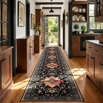 RELEANY Washable Area Rug, Runner 3'x20', Water Repellent, Pet Friendly by RELEANY