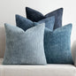 MIULEE Soft Decorative Chenille Pillow Covers Blue Series 16x16 Pack of 4 | by MIULEE