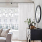 Snow White Pinch Pleated Linen Curtains 92 Inches Long 2 Panels | by Twodrapes
