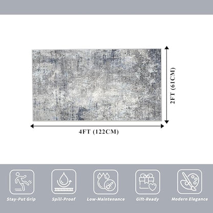 2x4 Runner Rug Washable Non-Slip – Small Throw Rug - Image 2