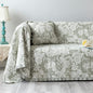 GLORY SEASON Sofa Cover Luxury Jacquard Stylish Embroidery Ruffle, Vintage Sofa by GLORYSEASON