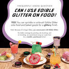 MONÉGASQUE Lavender Purple Edible Glitter for Drinks 10g – Purple Edible Glitter for Cakes & Cocktails – Halloween Cocktail Drink Shimmer – Food Decorating Sprinkles & Cake Decorations Spray Toppers