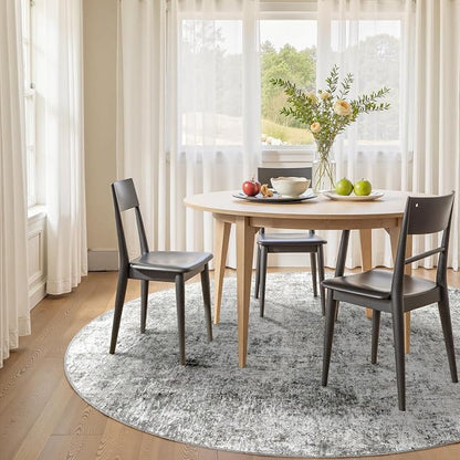 RELEANY Washable Round 8ft Area Rug - Image 3