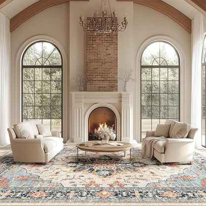 RELEANY Washable Area Rug, Large 10'x14', Water Repellent, Pet Friendly - Image 2