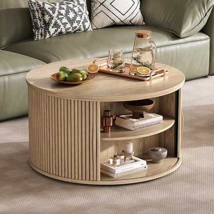 JOINICE 31.5" Round Lift Top Coffee Table - Image 6