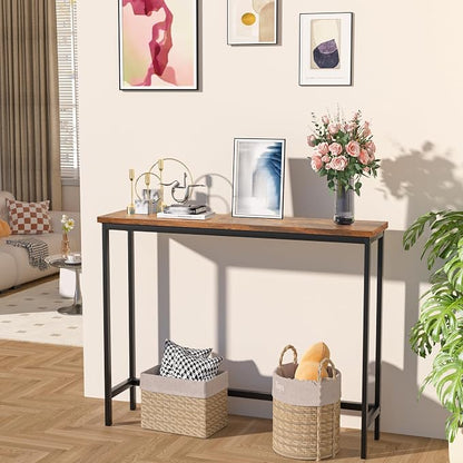 VASMIA Console Table, Entryway Table, Narrow Sofa Table, Living Room, Rustic - Image 6
