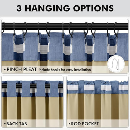 MIULEE 100% Blackout Linen Curtains - Image 5