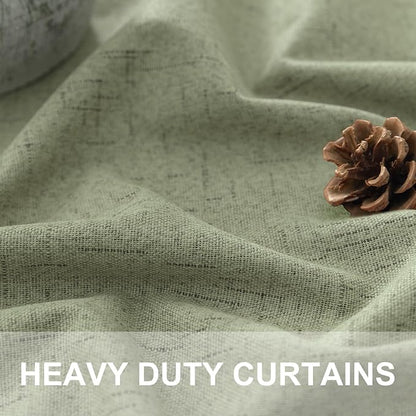 Light Sage Green Black Out Curtains 96 Inch Long - Image 3