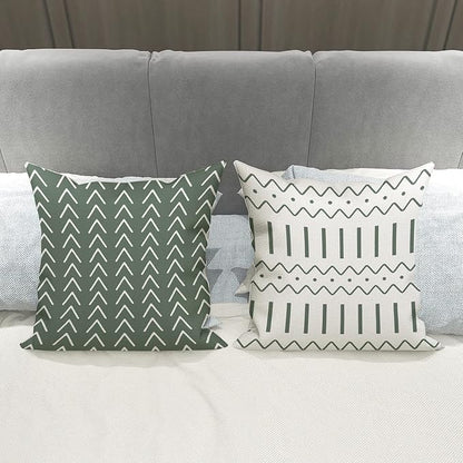 YCOLL Pillow Covers 16x16 Set of 4, Modern Sofa Throw Pillow Cover, Decorative - Image 4