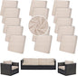 14PCS Patio Cushion Covers, Patio Furniture Couch Seat Slipcovers | Washable by SUKAIKEQA