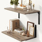Fun Memories Floating Shelves for Wall, 12 Inch Deep Floating Shelves Set of 2 by FunMemories