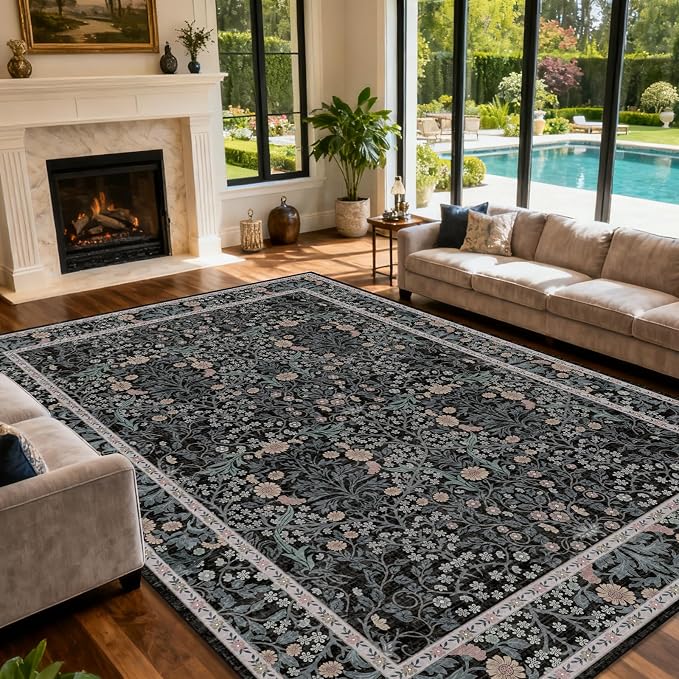 Area Rug for Living Room, 10x12 Large Washable Rugs for Dining Room, Non Slip - Image 2