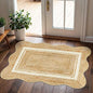 Front Door Rug - 2x3 Jute-Look Doormat Indoor Outdoor Entrance | Washable by Othilic