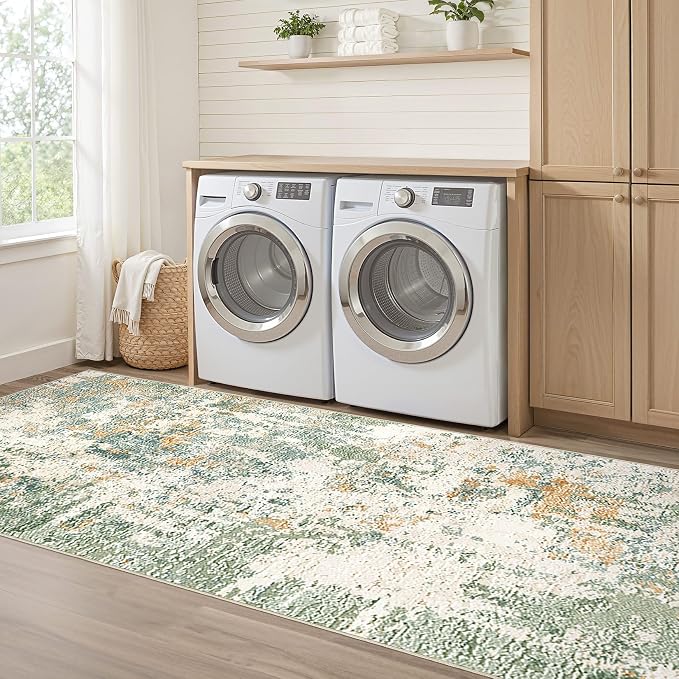 LOONGRUG Runner Rug 3x10 Washable Non-Slip Kitchen Neutral Modern Rug | - Image 7
