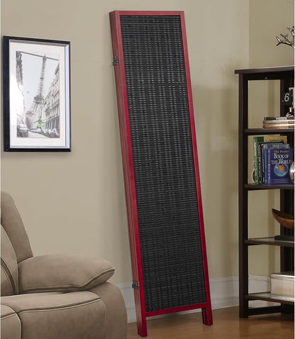 Roundhill Furniture Inkwell 4-Panel Bamboo Room Divider, Folding Portable - Image 5