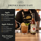 Liquid Alchemist Apple Spice Syrup for Cocktails - Real Ingredients Make our Apple Syrup for Drinks Perfect for a Fall Themed Old Fashioned Mix (25 oz)