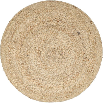 · REDEARTH · Jute Circular Pouf Ottoman - Image 5