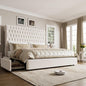Queen Size Bed Frame 54" Tall Headboard by KeyluvHome