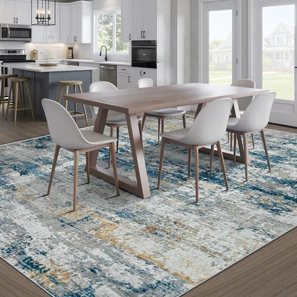 pmtsns Area Rugs 8x10 for Living Room: Washable Rug Modern Abstract Neutral - Image 7
