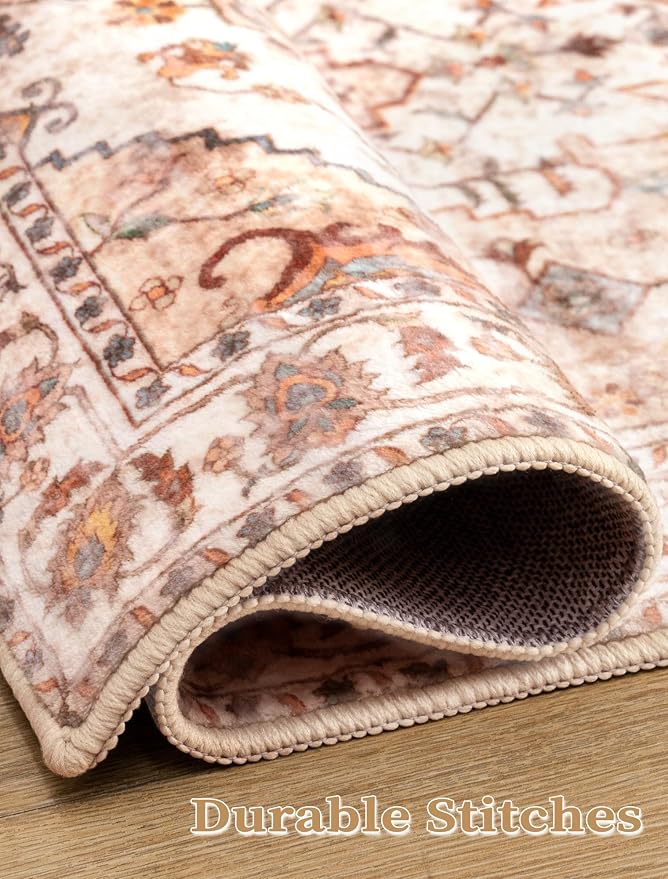 SERISSA 2x5 Washable Non Slip Boho Runner Rug - Image 5