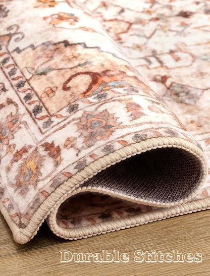 SERISSA 2x5 Washable Non Slip Boho Runner Rug - Image 5