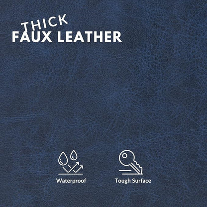 Faux Leather Fabric, Thick Durable Synthetic Repholstery Leather Vinyl - Image 2
