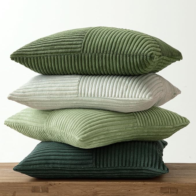 MIULEE Spring Green Decorative Throw Pillow Covers 18x18 Inch Set of 4 Boho - Image 6