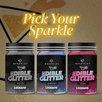 BeePoint Iridescent Edible Glitter for Drinks 15g - Food Grade, Vibrant Color Shimmer Powdered Dust for Drinks, Cocktails, Cake Decorating, Baking, Chocolates, Candy, Sweets, & Cookies - Vegan & Gluten Free