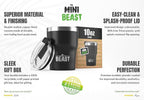 Beast 10 oz Tumbler Stainless Steel Vacuum Insulated Coffee Ice Cup Double Wall Travel Flask (Matte Black)