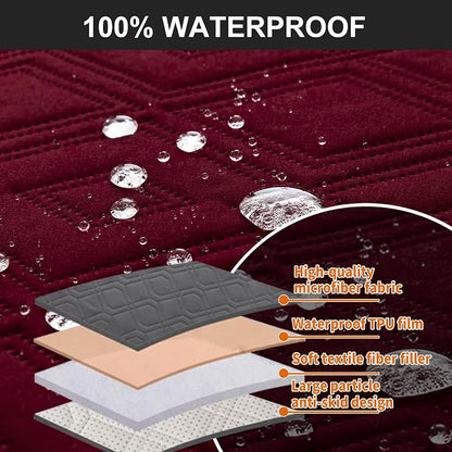 Genina Waterproof Loveseat Recliner Cover Non-Slip, Sofa Cover - Image 6