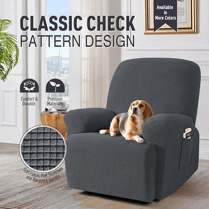 TAOCOCO Oversized Recliner Chair Covers, 1 Seater Streach Recliner Covers Soft - Image 2