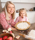 NINGOO Pie Weights for Baking Crust, 1.3LB Reusable Ceramic Pie Beans with Storage Box, Blind Bake Pie Weights, Pie Crust Weights, Pastry Tools for Baking