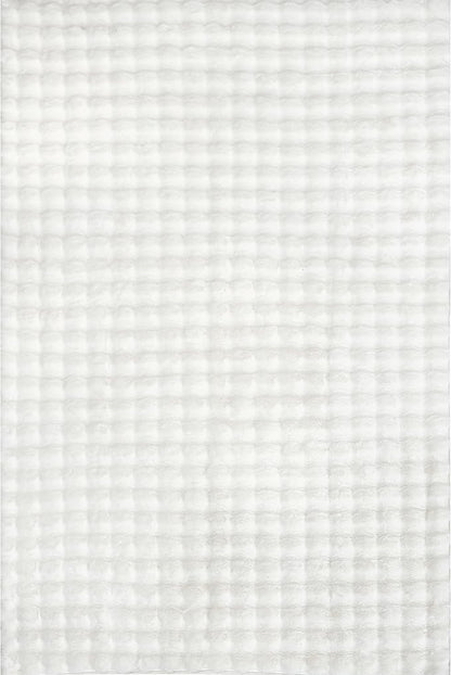 nuLOOM Jeni Off White Checkered Washable Area Rug, Off White - Image 4
